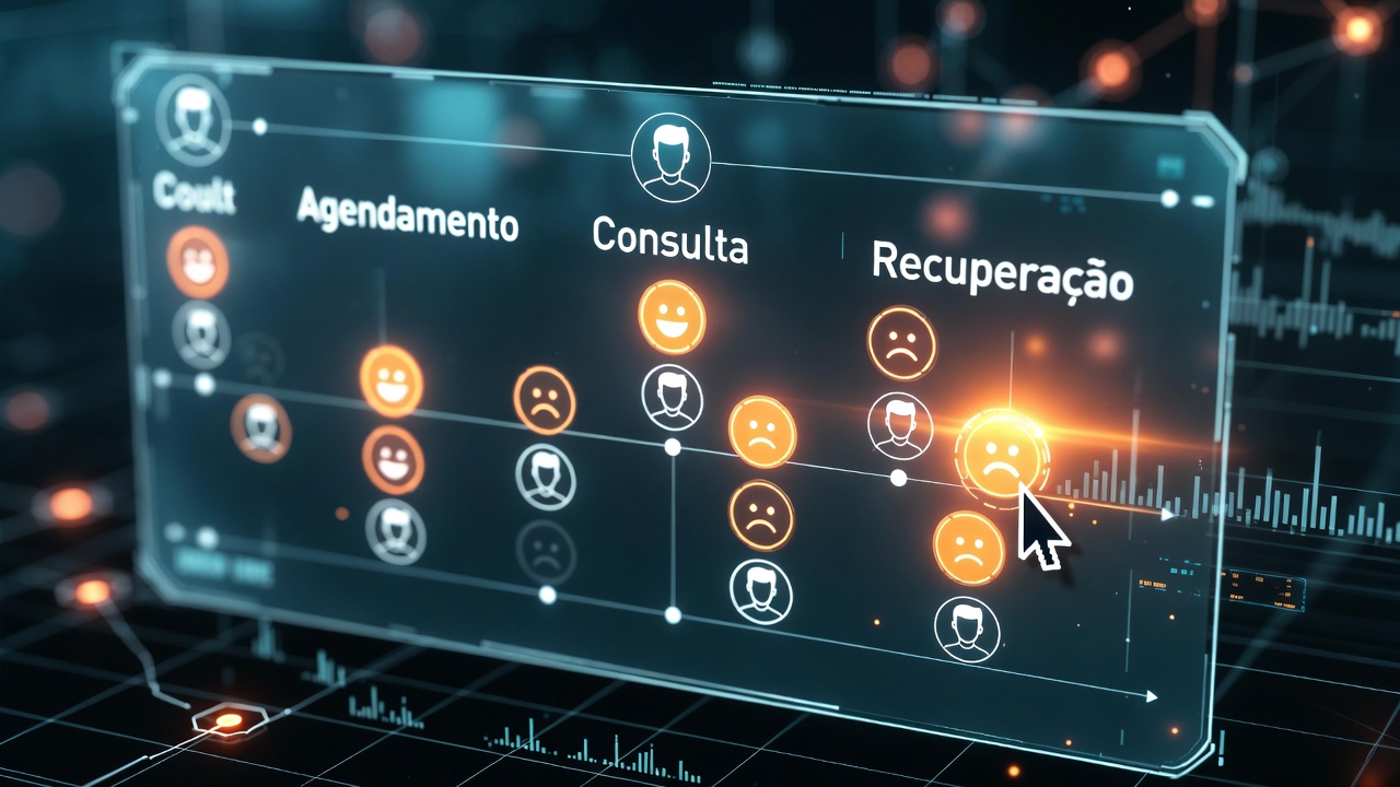 grafico jornada paciente satisfacao
